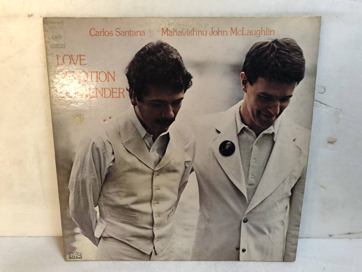 50316S 12inch LP★サンタナ/CARLOS SANTANA/MAHAVISHNU JOHN McLAUGHLIN/LOVE DEVOTION SURRENDER★SOPL-200拍卖