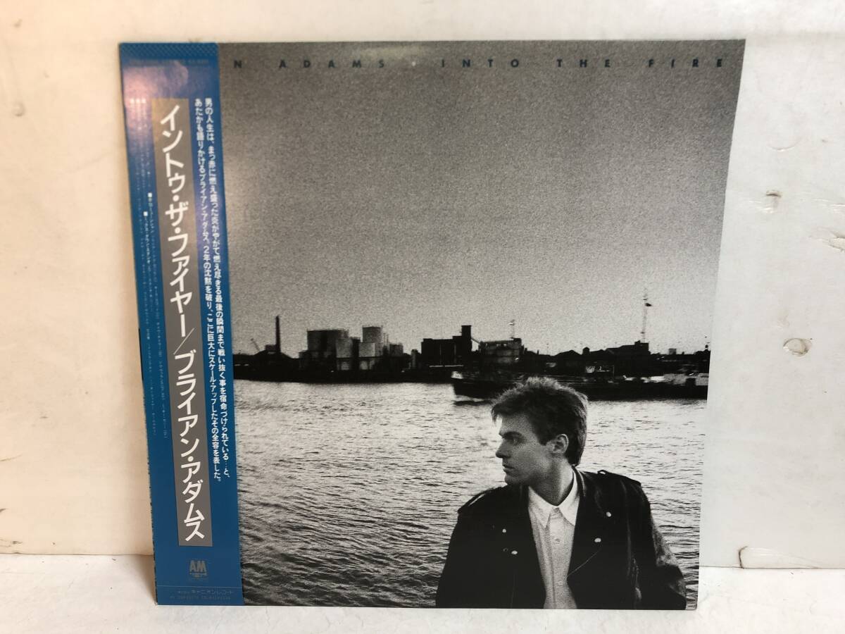 50323S 帯付12inch LP★ブライアン・アダムス/BRYAN ADAMS/INTO THE FIRE★C28Y3166拍卖