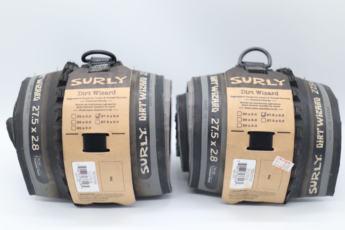 未使用 SURLY dirt wizard タイヤ 27.5 2.8 blue lug ブルーラグ SURLY サーリー CRUST クラスト rivendell リヴェンデル拍卖