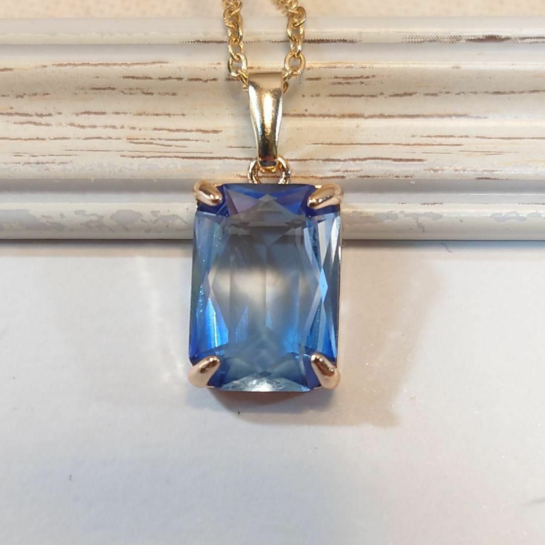 【これからの季節にピッタリ】ブルージルコニアの清涼感あふれるネックレス拍卖