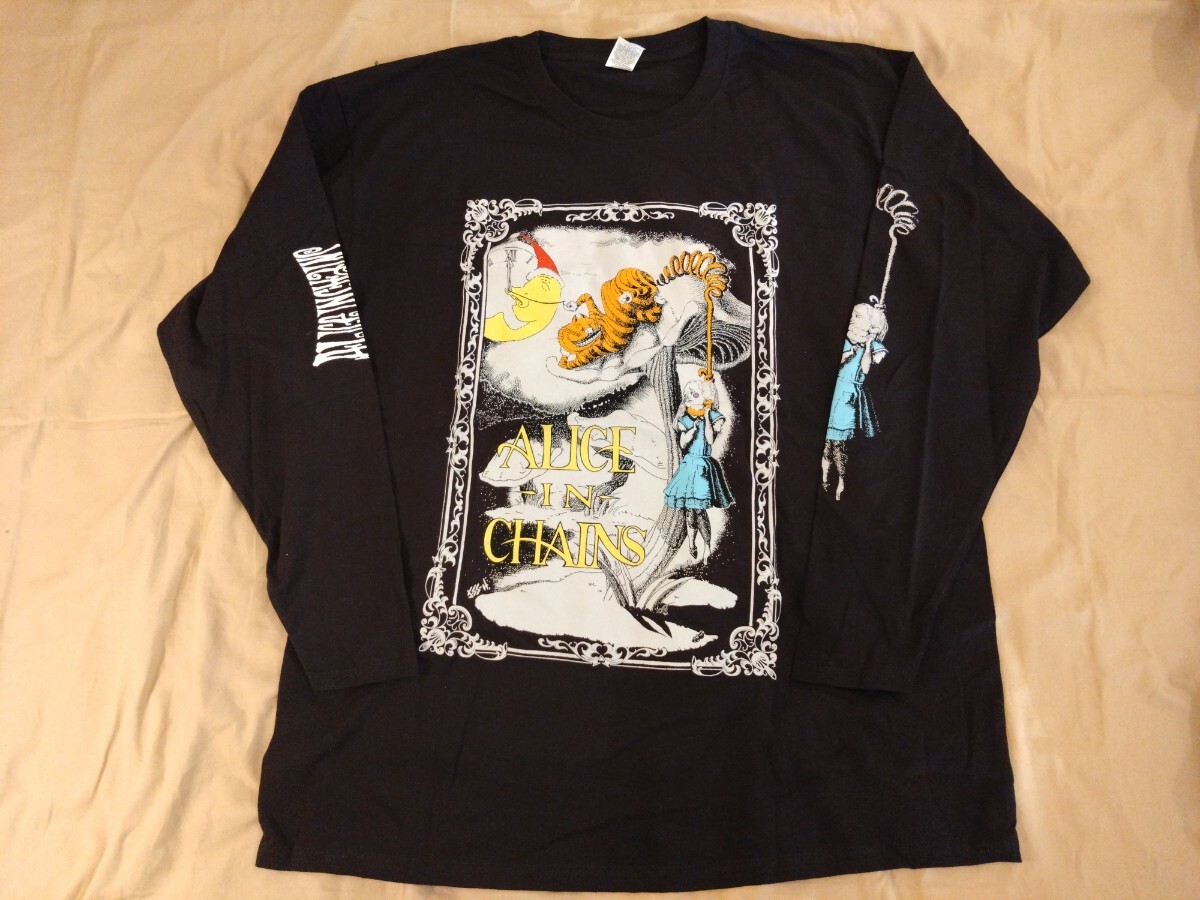 ALICE IN CHAINS/アリスインチェインズ WONDERLAND 長袖 ロングスリーブTシャツ Lサイズ デッドストック品拍卖