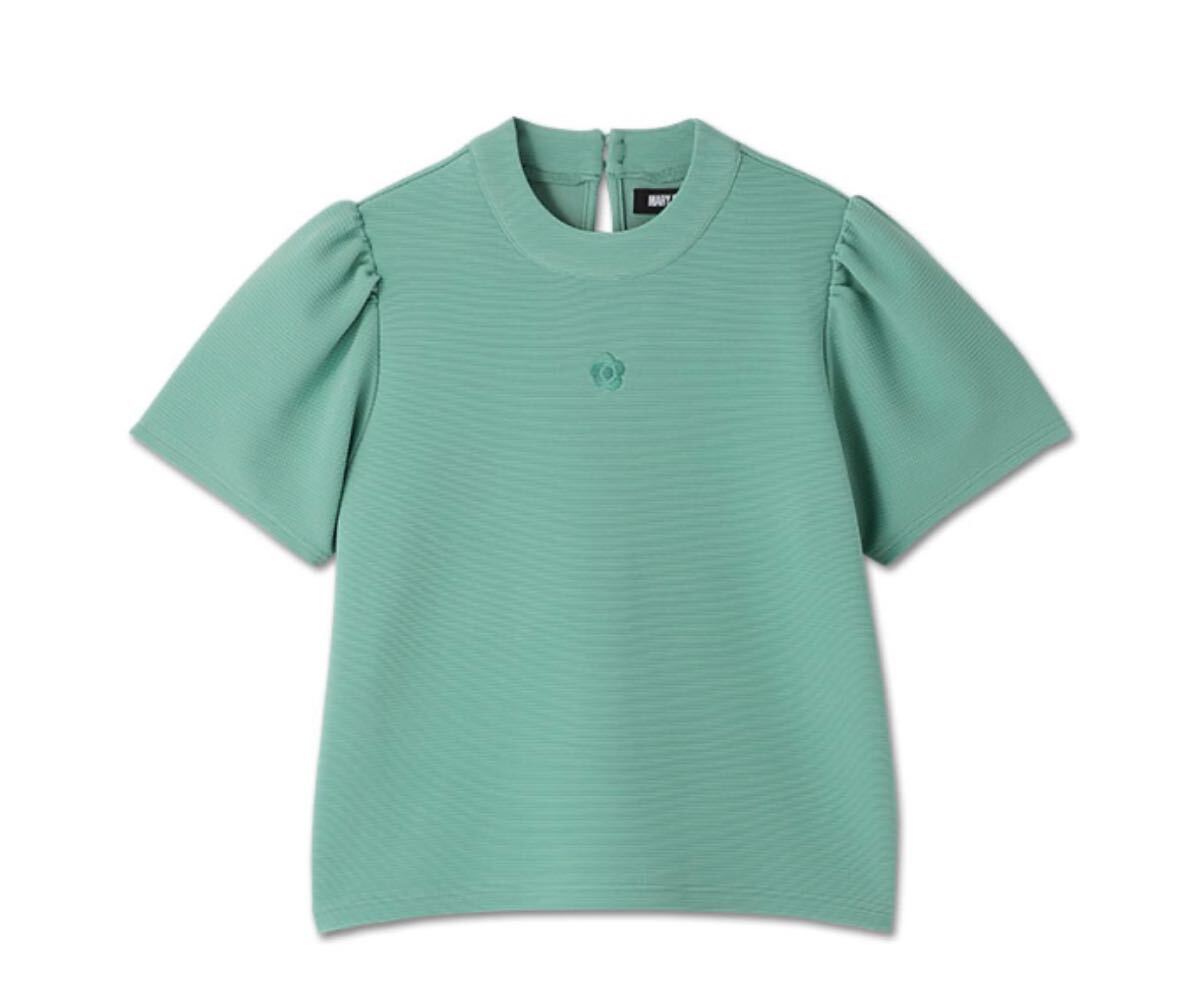 新品 M マリークヮント モックネックデイジー2 プルオーバー トップス Tシャツ カットソー 半袖 マリークワント拍卖