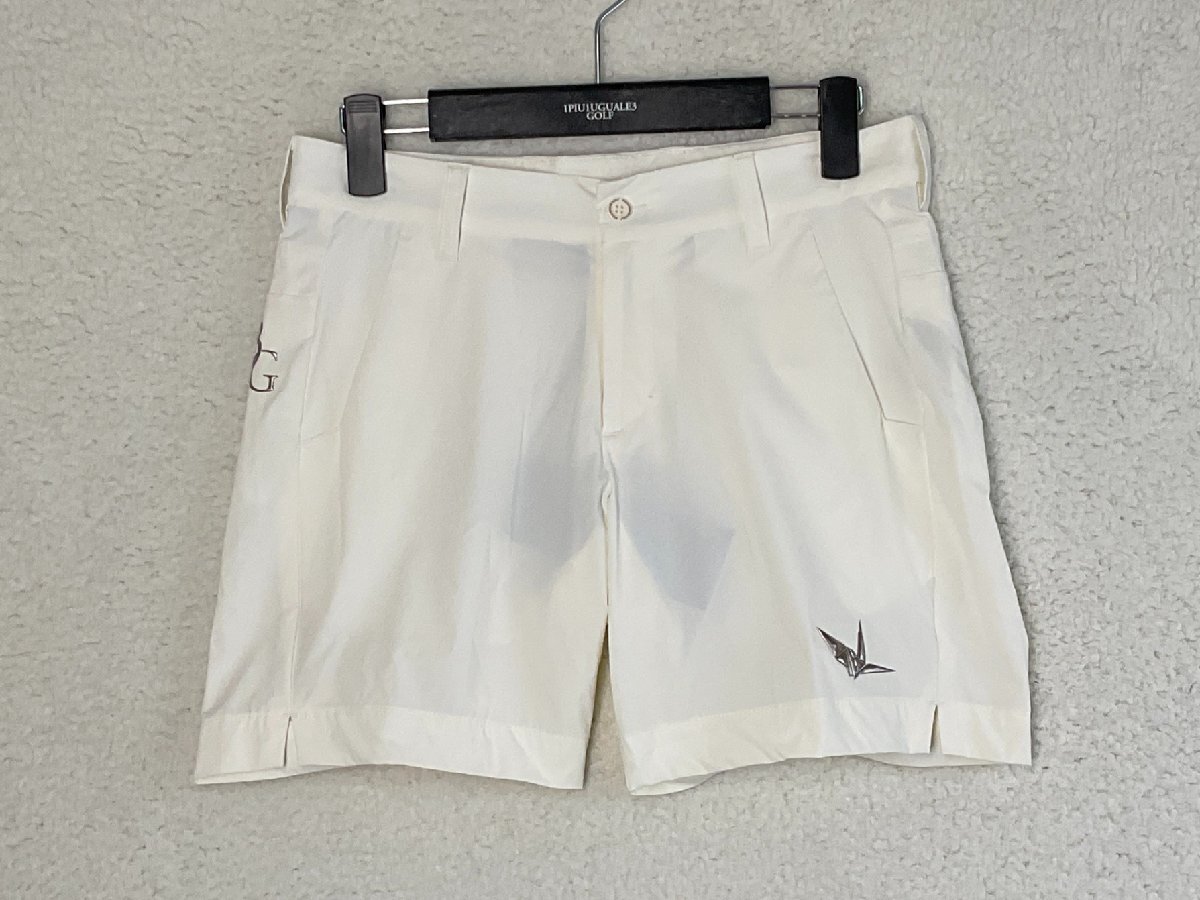 1PIU1UGUALE3 GOLF 2 ホワイト カットアウトポケットショーツ拍卖