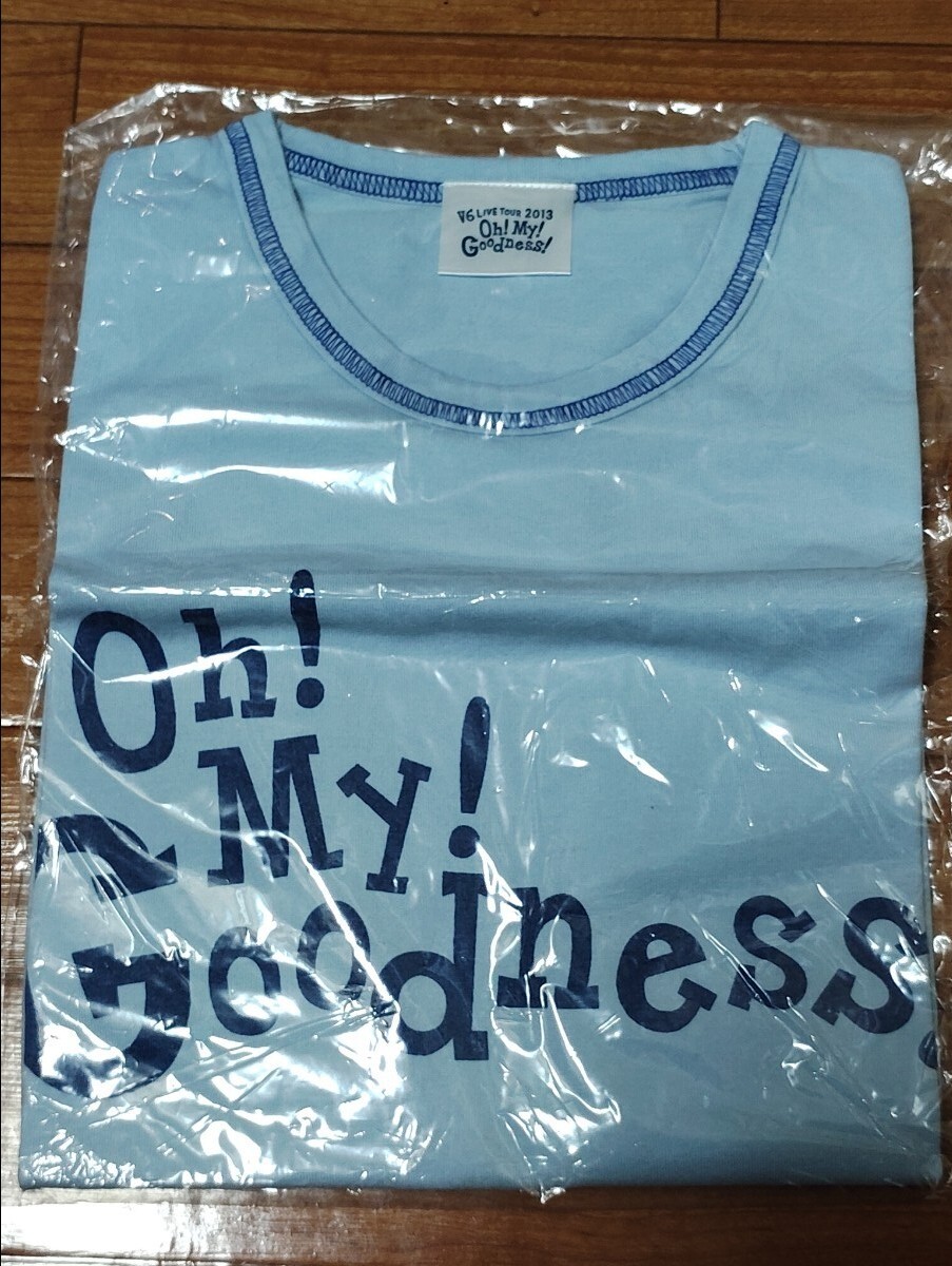 Y1802 : V6 LIVE TOUR 2013 Oh!My!Goodness! Tシャツ 新品未使用拍卖