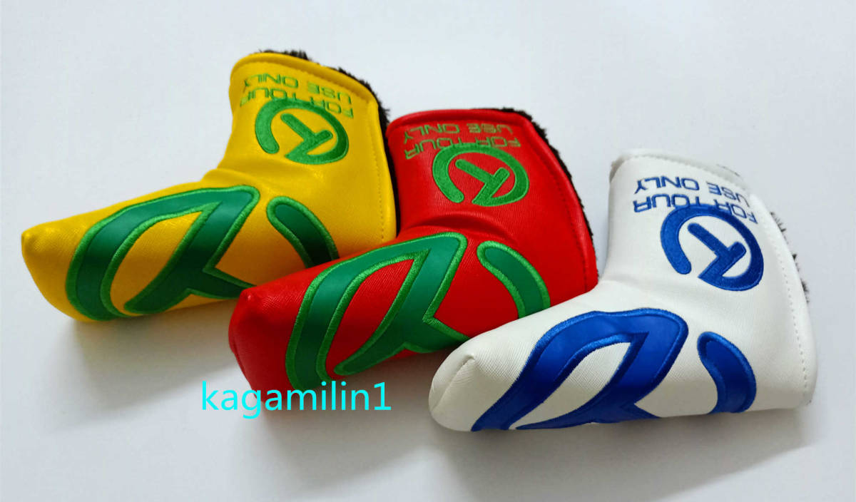 パターカバースコッティキャメロンツアーツアー支給 磁石タイプ開閉 TOUR 青黄ダイダイ 3個拍卖