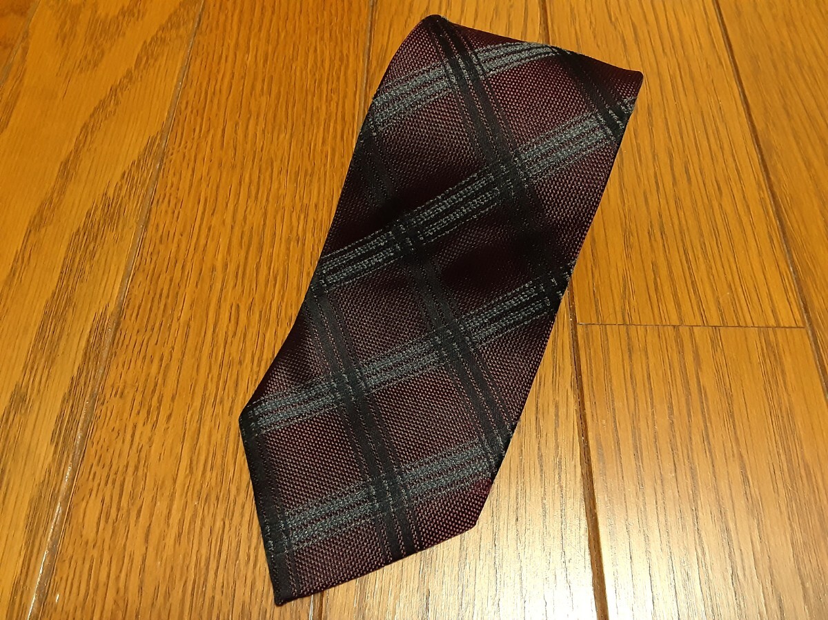 送料無料 アオキ オリヒカ ORIHICA ネクタイ チェック柄 シルク素材拍卖