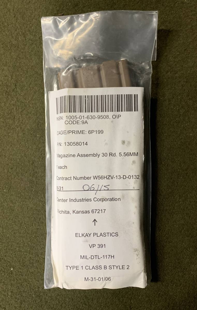 #.在庫少量!! 米軍官級品-最新型M4用 30rdマガジンCOYOTE TAN. SEAL20/08/24拍卖