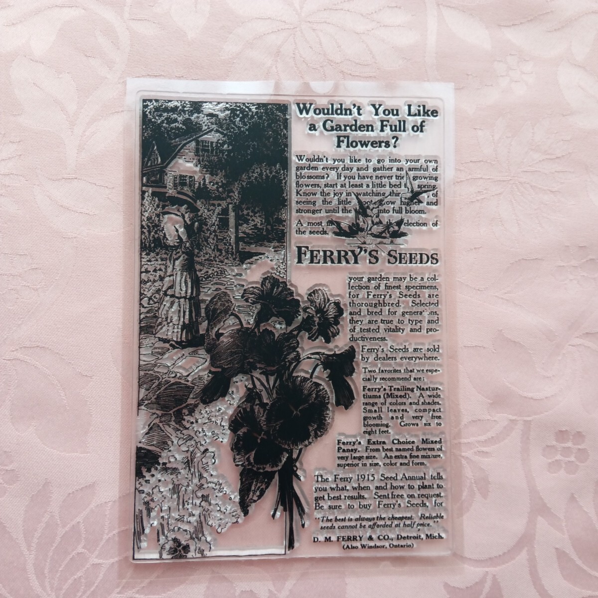 海外のクリアスタンプ~ **庭・夫人・英字** 拍卖