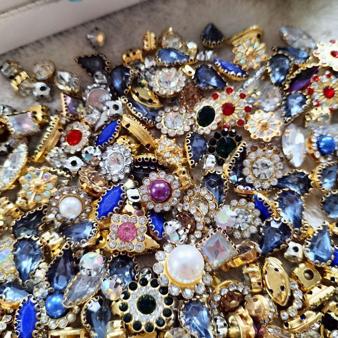 ハンドメイド デコパーツ 宝石 ダイヤ キラキラ ストーン 飾り 金属パーツ ワンポイント 飾り拍卖