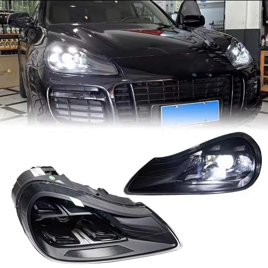 ③【送料無料】高品質 Porsche Cayenne 左右セット ポルシェ カイエン 957 社外LED OEM ヘッドライト ヘッドランプ 2007-2010モデル対応拍卖