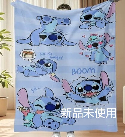 ブランケット スティッチ 新品 ディズニー ひざ掛け、ふとん リロアンドスティッチ拍卖