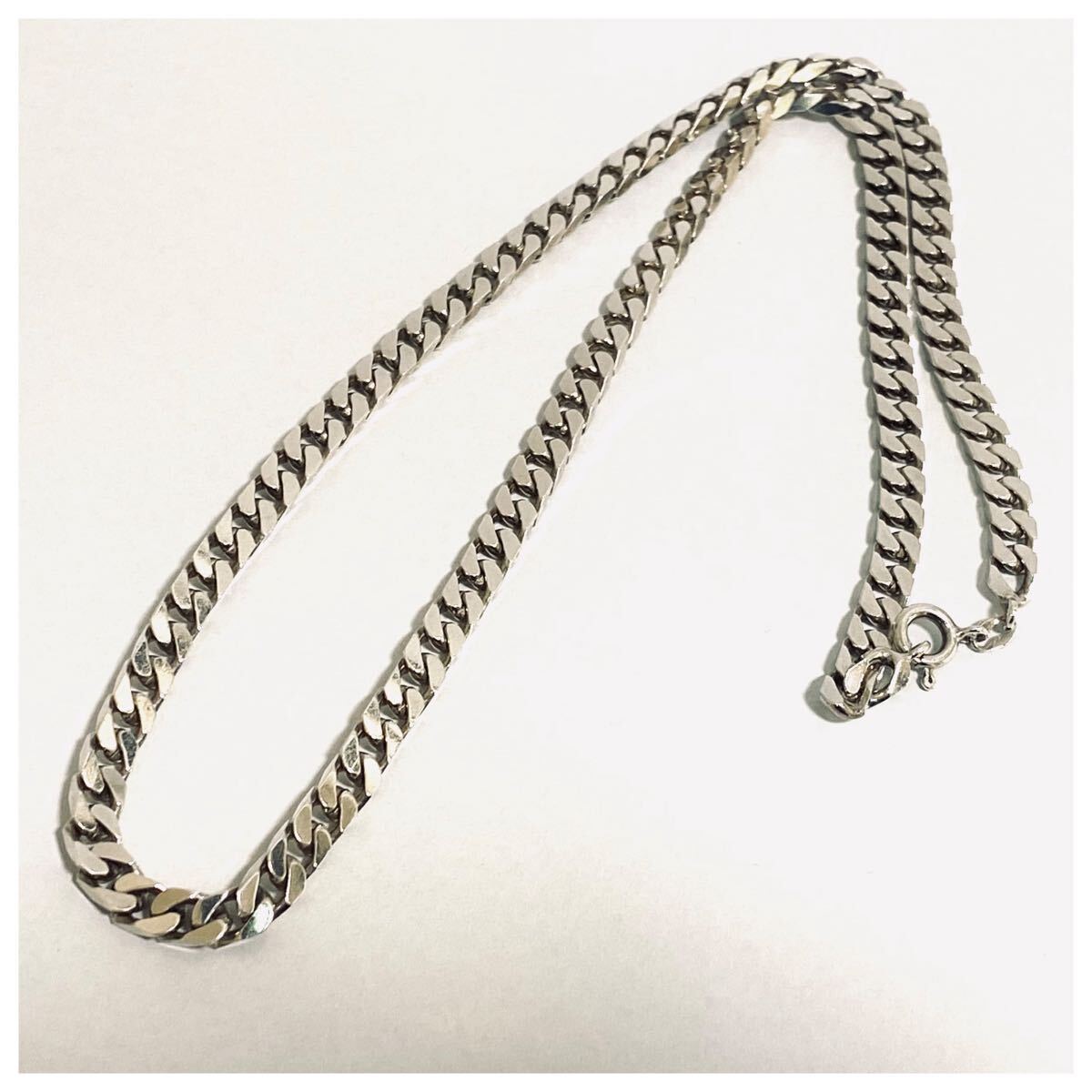 シルバー925 sterling スターリング 2面 喜平 ITALY チェーン ネックレス拍卖