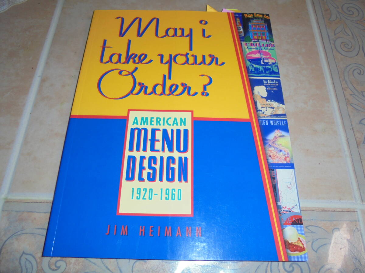 洋書アメリカの飲食店 メニューデザイン レトロ ダイナー American Menu Design 1920-1960拍卖