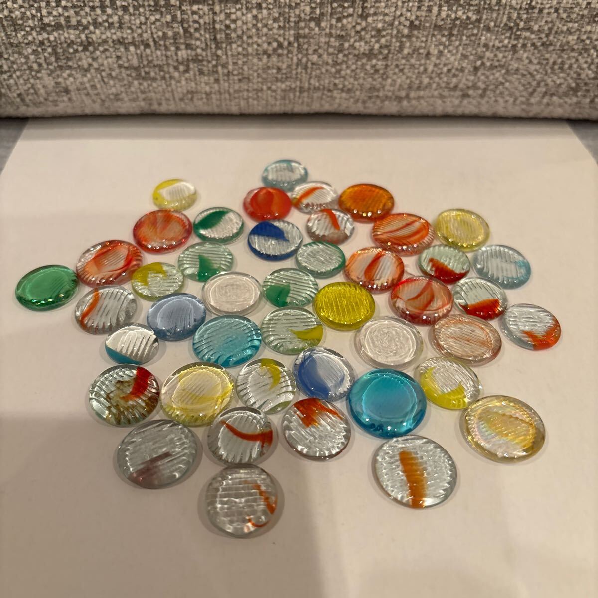 昔のおもちゃ おはじき 44個セット ガラス製品 150円拍卖