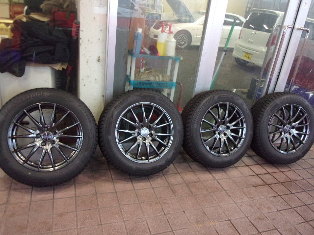 ♪S3243 2022年製 ブリヂストンDM-V3 235/60R18 Weds VELVA SPORTⅡ 8J-18+45セット♪拍卖