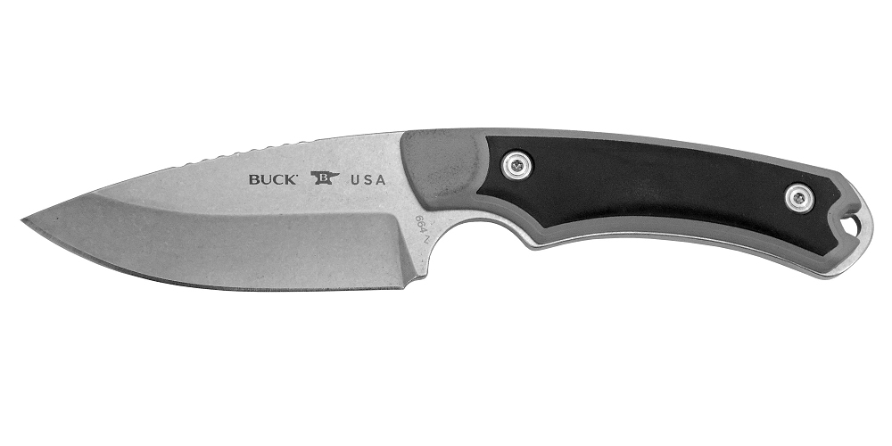 BUCK No.664GYS アルファーハンターセレクト・420HC Blade:9.21c。黒ナイロンシース付 全長;21.27cm拍卖