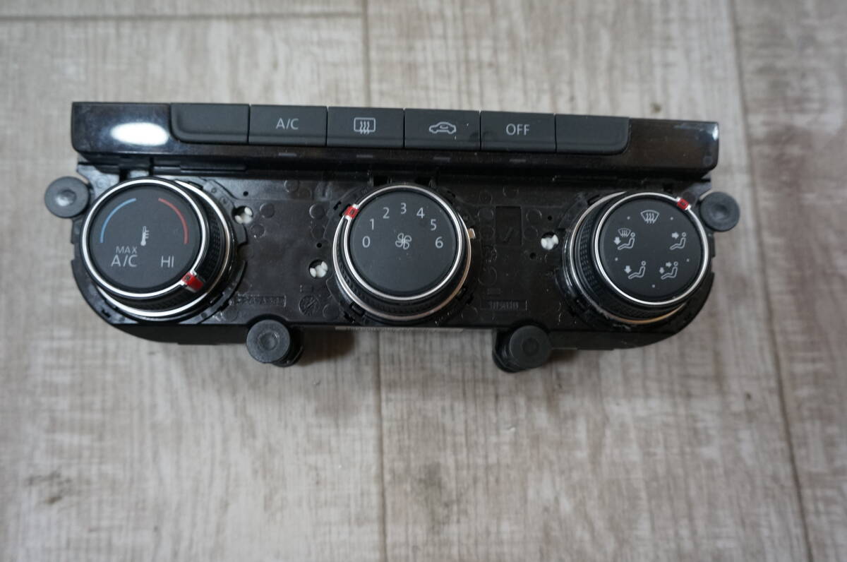 b224 フォルクスワーゲン ゴルフ DBA-AUCJZ 2014年 純正 エアコンスイッチパネル 5G0907426M拍卖