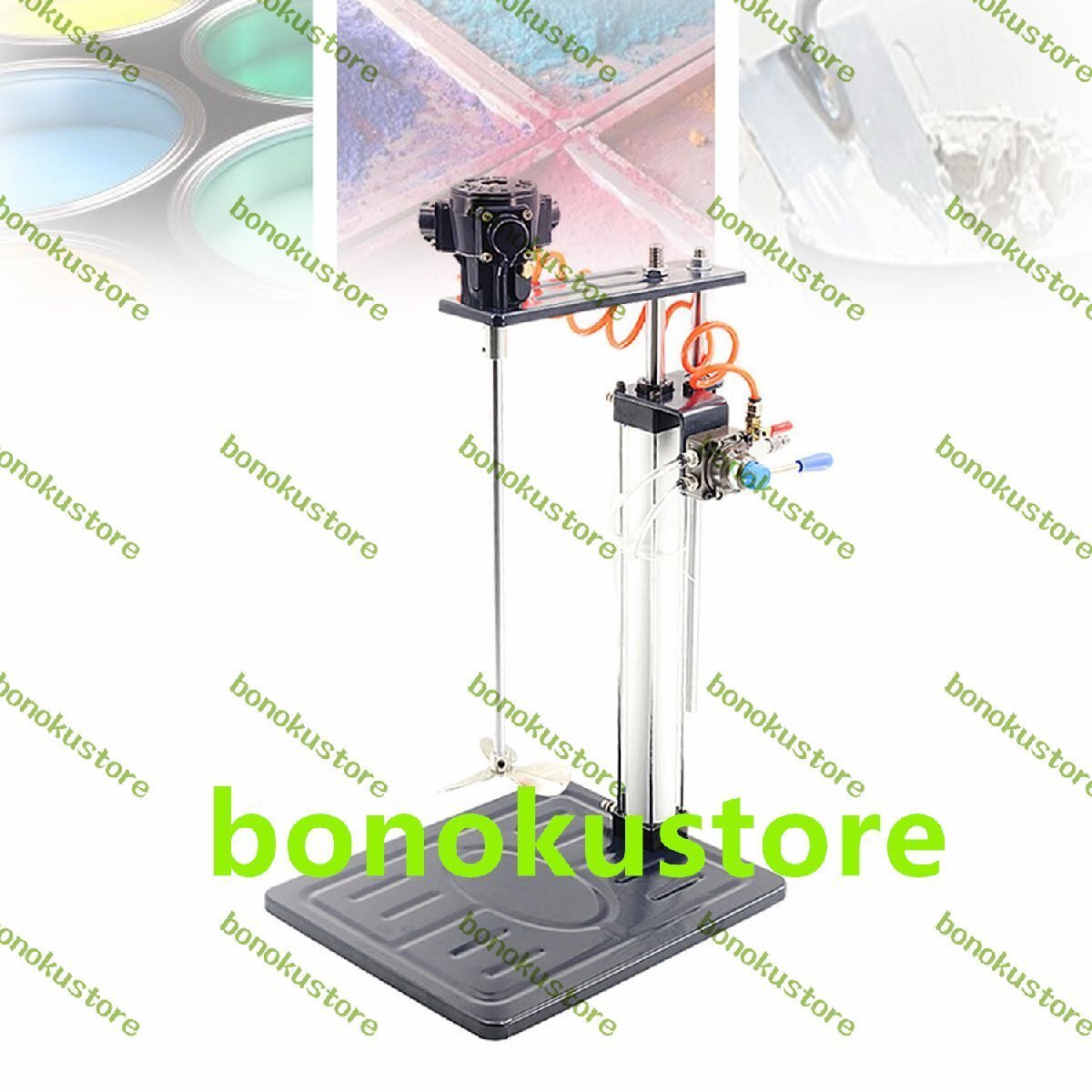 空気圧自動昇降ミキサー ステンレス鋼ブレード付き 5ガロン/20L 塗料撹拌機 撹拌可能 塗料、染料、ヒドロゾル、インク用の垂直エアミキサー拍卖