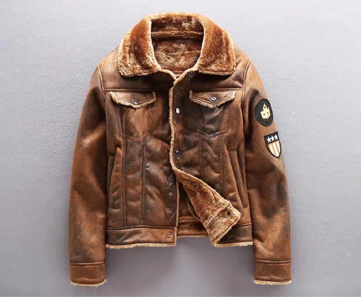 最上級◆秋冬人気新品★高級感溢れ★フライトジャケット★革ジャン★サイズ選択可能★拍卖