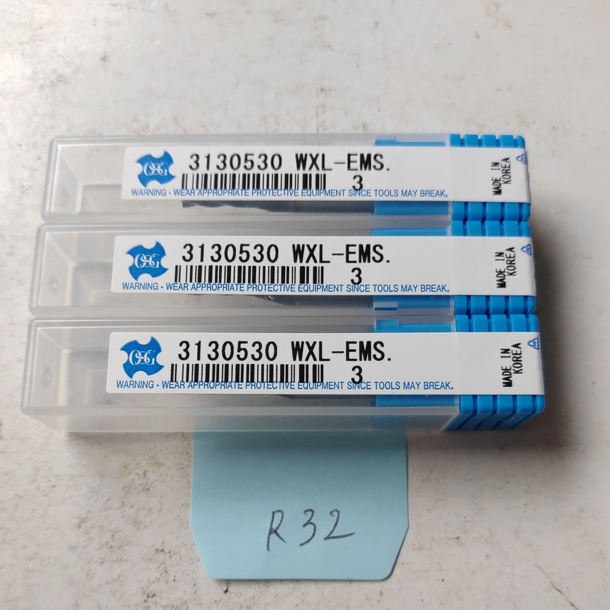 〇 R32 未使用 OSG 超硬エンドミル コーティングエンドミル WXL-EMS Φ3 3本セット拍卖