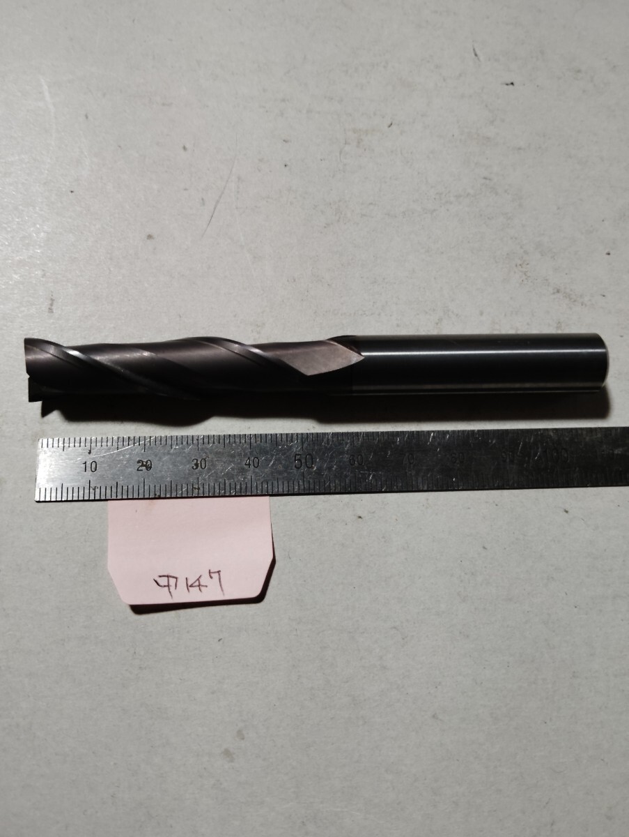 中147 中古品 2枚刃 超硬エンドミル Φ12 ノギス測定(11.97) DIY 消耗品拍卖