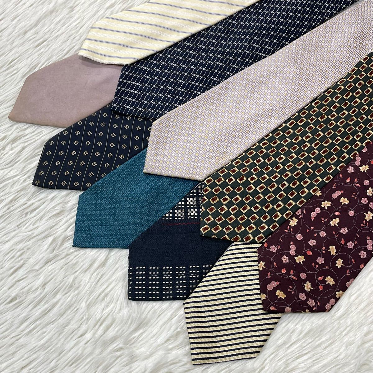ブランド ネクタイ 10本セット まとめ売り バーバリー ニナリッチ レノマパリス など PDM002拍卖