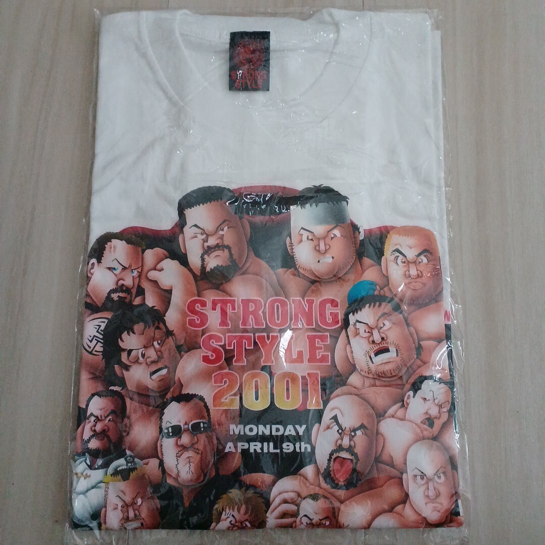 新日本プロレス イラストTシャツ 大阪ドーム 武藤敬司 蝶野正洋 橋本真也 藤田和之 拍卖