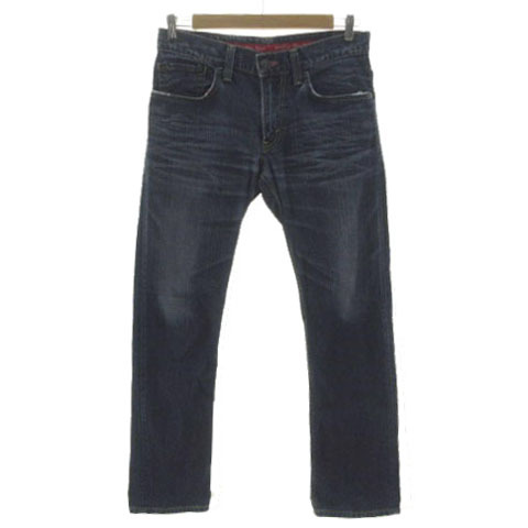 エドウィン EDWIN EDGE OF BLUE JEANS 503 ジーンズ デニム ストレート ユーズド加工 ダメージ加工 日本製 インディゴ ブルー 青 31拍卖