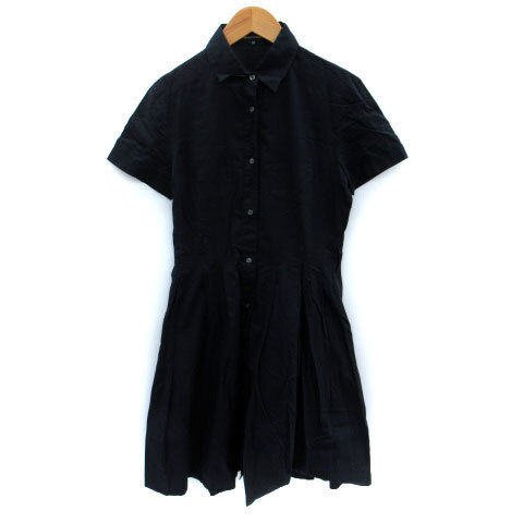 ボナジョルナータ BUONA GIORNATA ワンピース ひざ丈 半袖 M 紺 ネイビー /SM20 レディース拍卖