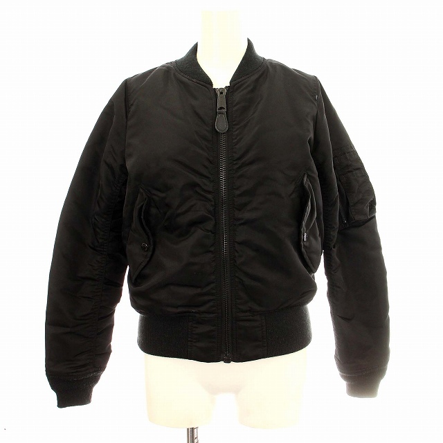 アヴィレックス AVIREX COMMERCIAL MA-1 6252038 ボンバージャケット フライトジャケット ミリタリー S 黒拍卖