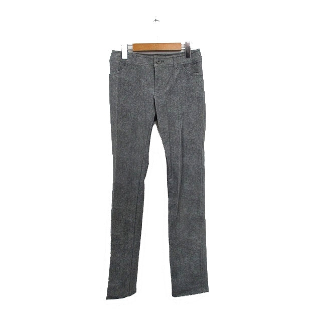 ロートレアモン LAUTREAMONT スラックス パンツ ヘリンボーン 36 グレー 灰 /KT21 レディース拍卖