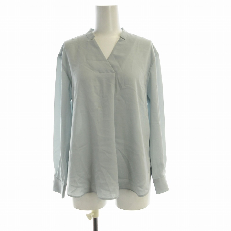 グリーンレーベルリラクシング ユナイテッドアローズ green label relaxing シャツ ブラウス スキッパー 長袖 S ライトブルー 3711-299-005拍卖