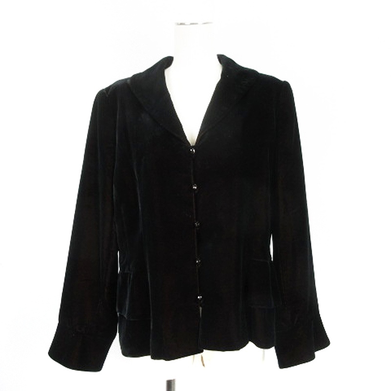 レリアン Leilian ベロア ジャケット 13 ボルドー系 250311E ■GY99 レディース拍卖