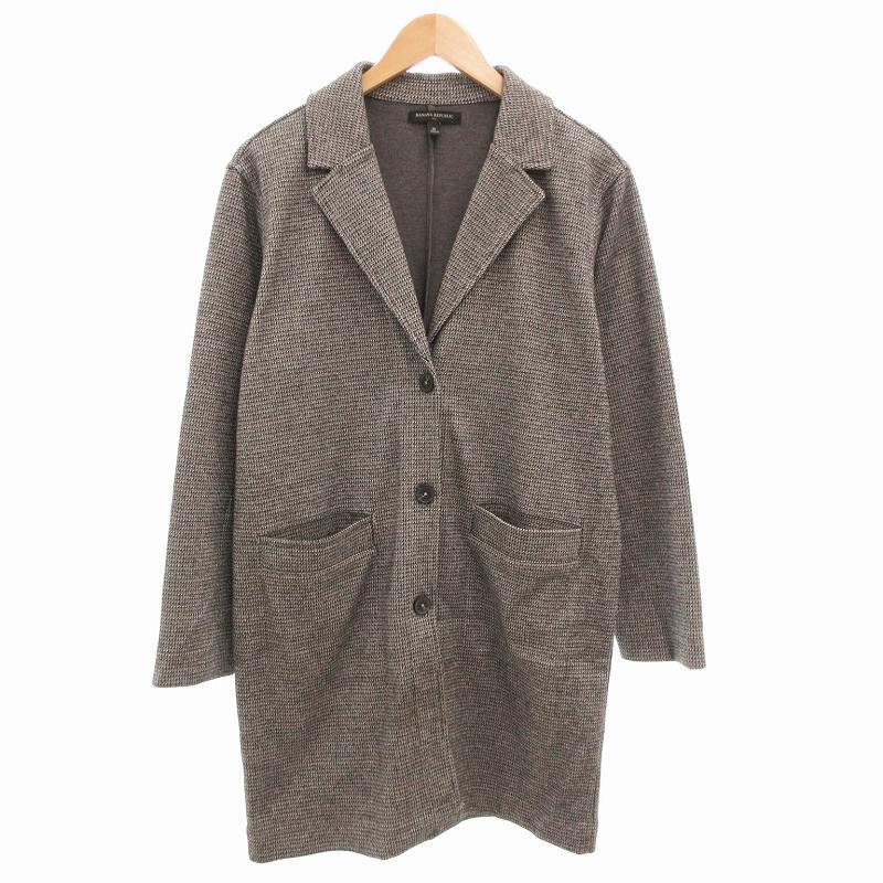バナナリパブリック BANANA REPUBLIC 美品 チェスターコート ミドル ハーフ M グレー /AE レディース拍卖
