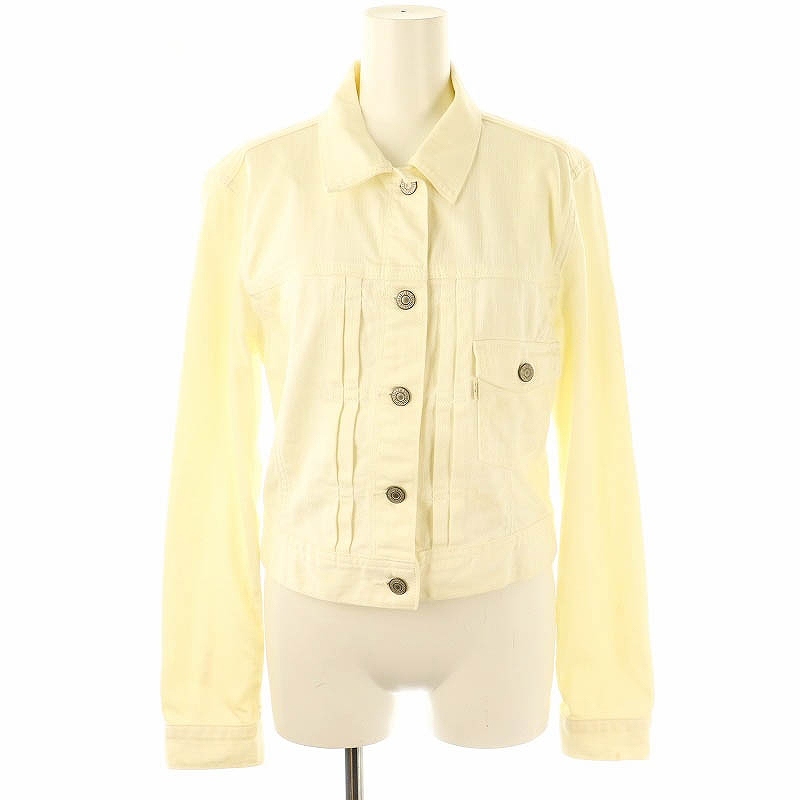 リーバイス Levi's コットンジャケット ストレッチ S/P オフホワイト /HK ■OS レディース拍卖