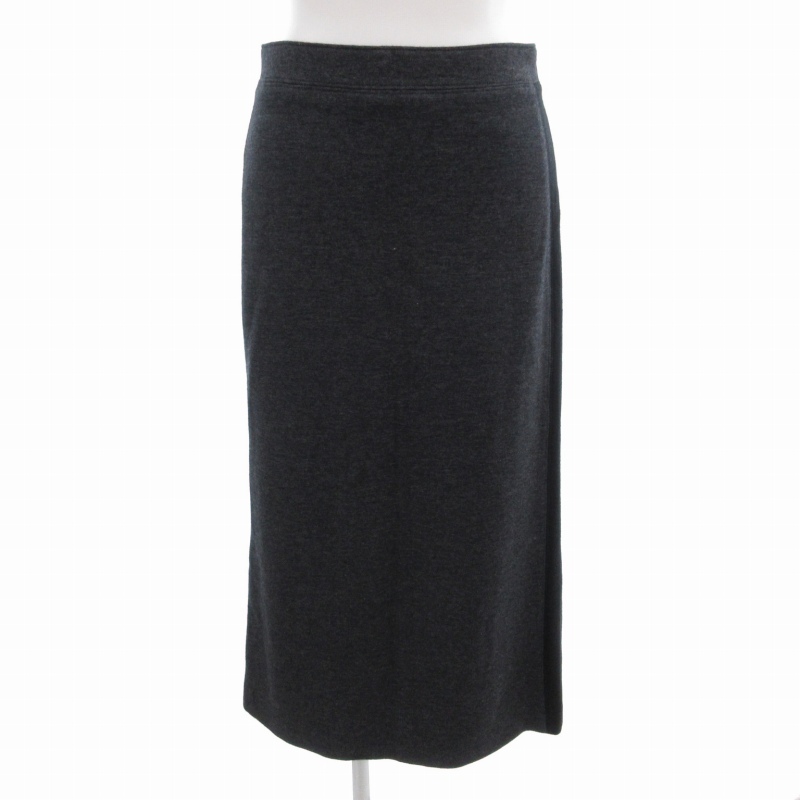 ジュンコシマダ JUNKO SHIMADA ロングスカート タイト ウール 切替 9 M グレー /FT ■GY99 レディース拍卖