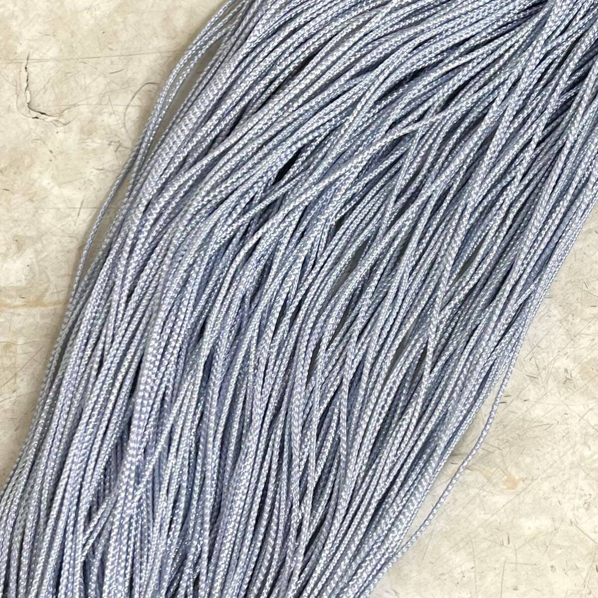 ■2mmアクリル丸紐 ホログラム糸入り青 ブルー 水色 200m巻 編み物 手芸 ハンドメイド バッグ 手作り ■拍卖