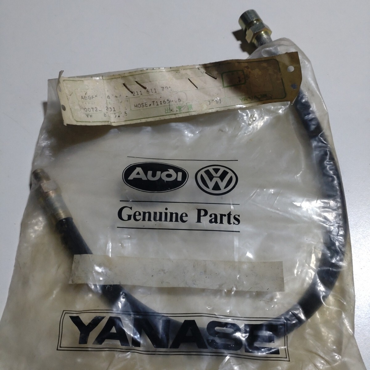 空冷VW ヤナセNOSフロントブレーキホース フロント 440mm T-1 '65-'66、T-2 '56-'67、T-3 '61-'65、K.G. '65-'66 年末向SALE品☆拍卖