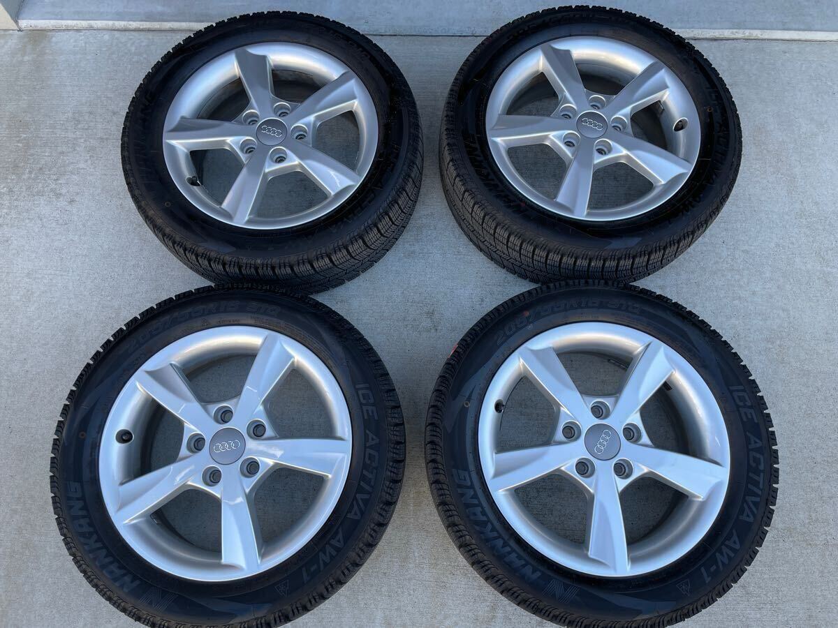 Audi アウディ純正アルミホイール A3 8V 16インチ6J +48 ナンカン ICE ACTIVA AW-1 スタッドレスタイヤ205/55R16 4本セット拍卖
