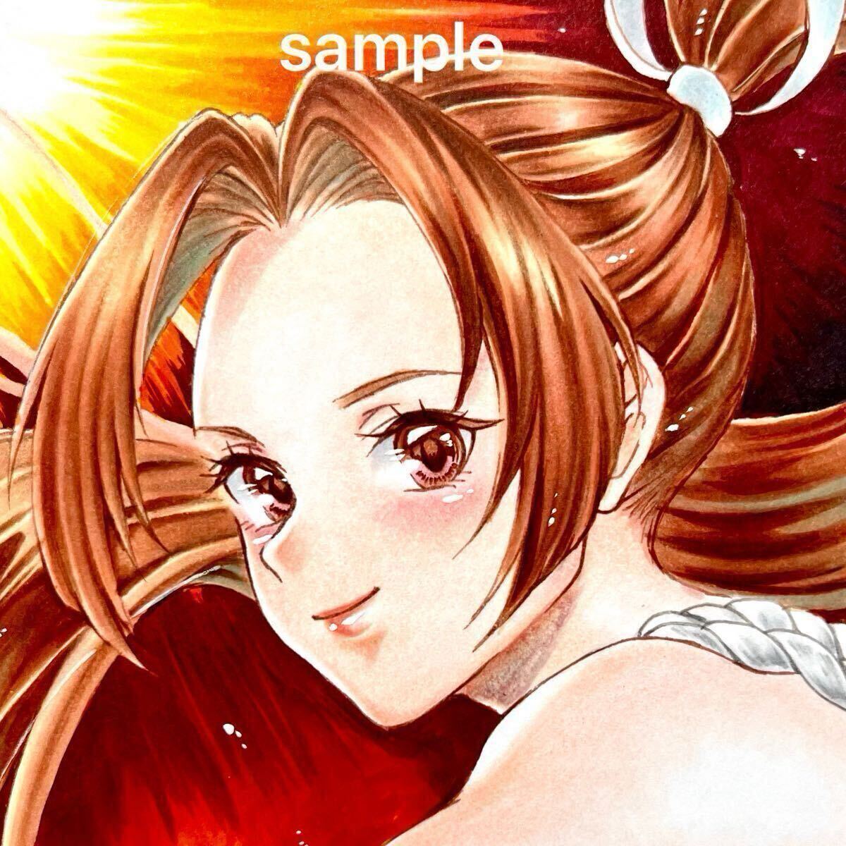 手描きイラスト 手描き 原画 直筆 A4 ケント紙拍卖