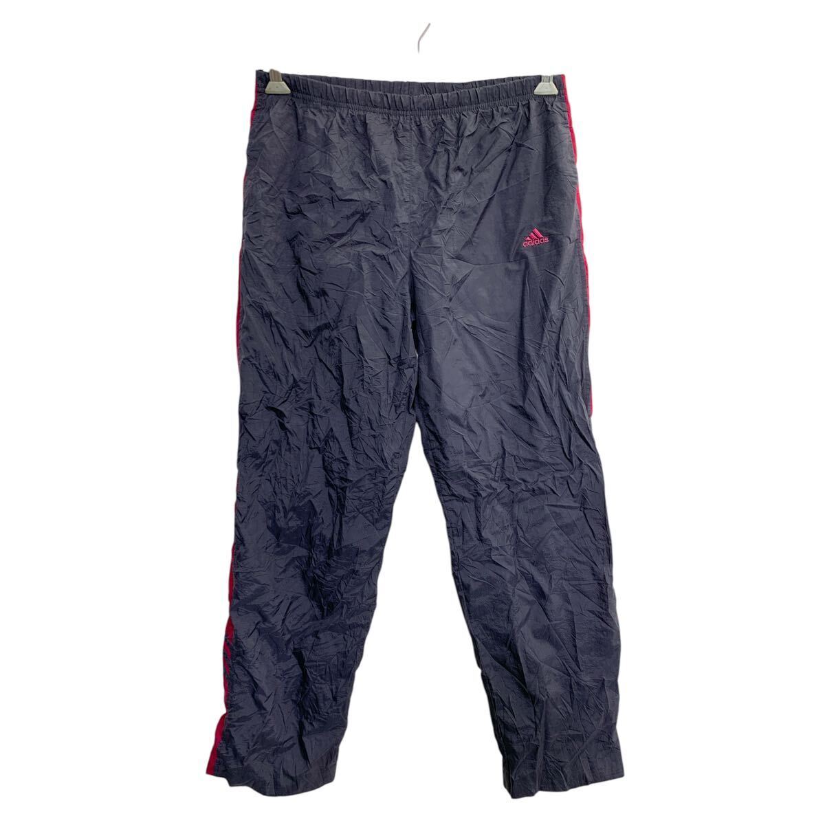 adidas ナイロンパンツ Mサイズ アディダス グレー ナイロン 古着卸 アメリカ仕入 2503-1259拍卖