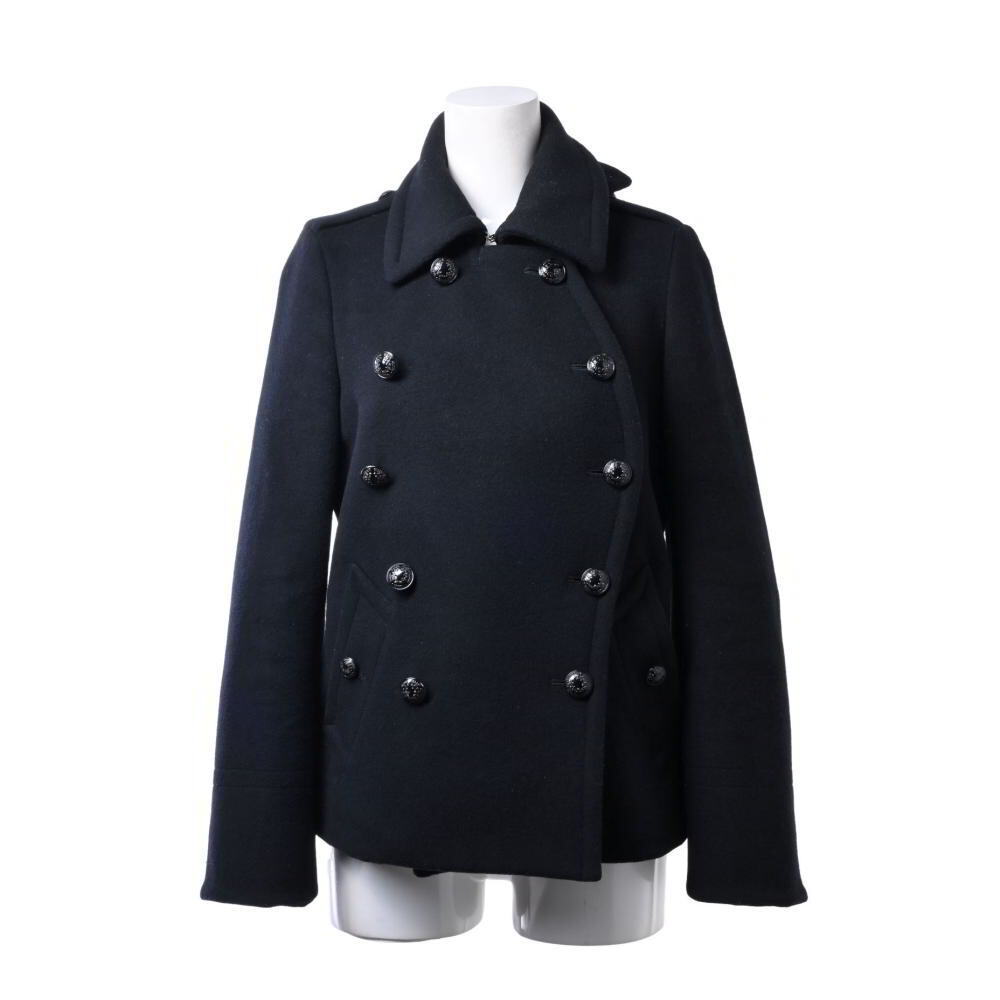 green ウール ピーコート 1 ブラック グリーン KL4B2AQ264拍卖