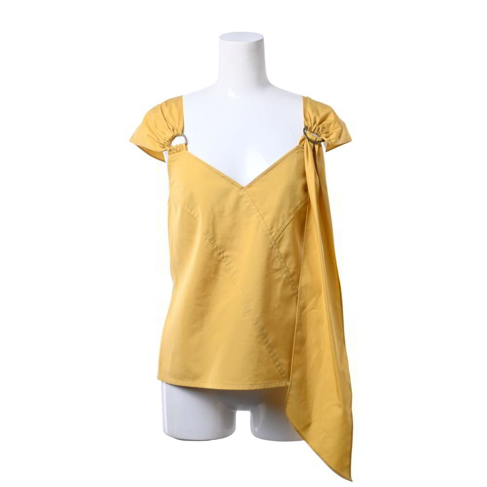 美品 ELIN PO ノースリーブ ブラウス 36 イエロー エリン KL4BSKPC75拍卖