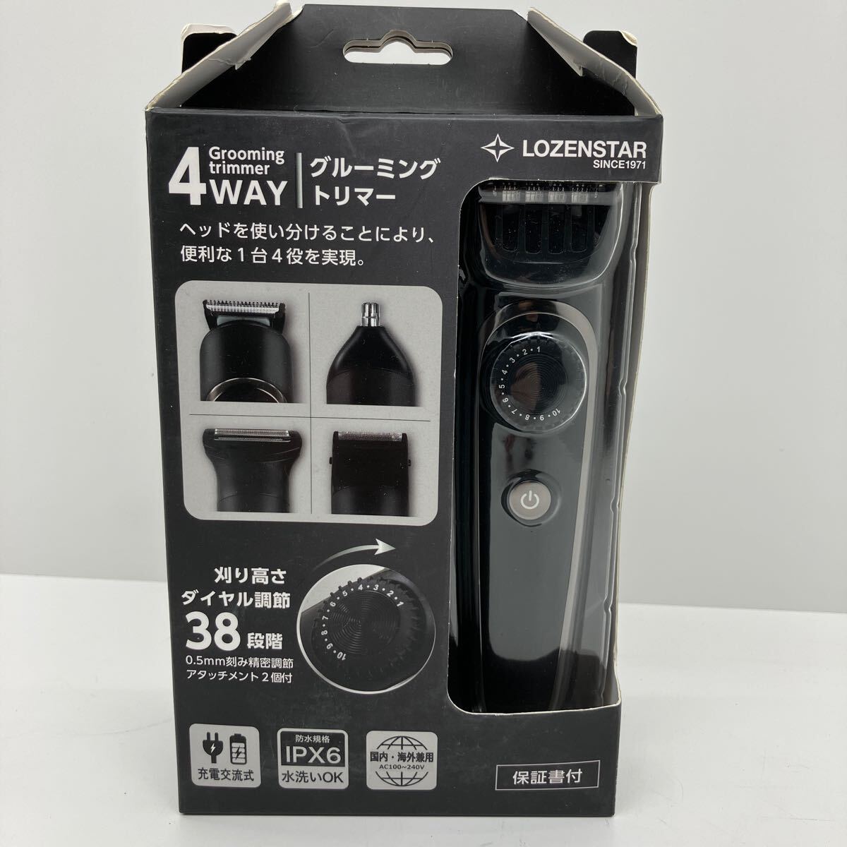 ★N 未使用 LOZENSTAR グルーミングトリマー ロゼンスターJPN株式会社 未開封 ヘアカッター 髭剃り バリカン C-751拍卖