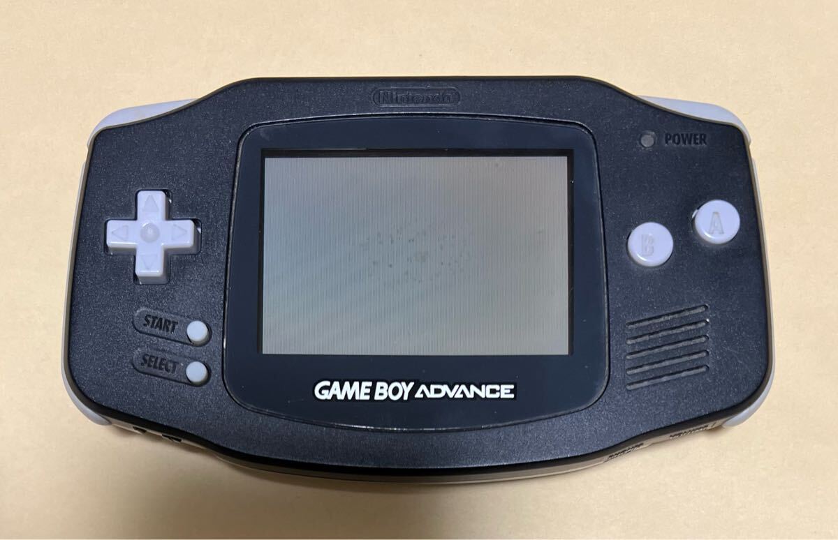 ☆ゲームボーイアドバンス 本体 ブラック/黒 任天堂 ニンテンドー 電池付き 動作確認済み 2001年 即決☆拍卖