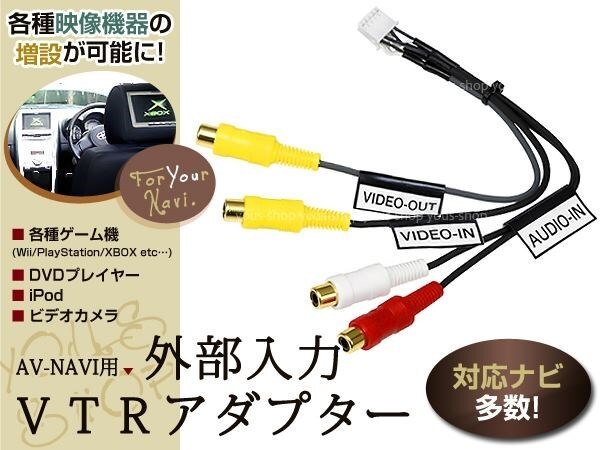 メール便 外部入力★クラリオンHDDナビ 映像OUT/VTR入力ケーブル CCA-623-500拍卖