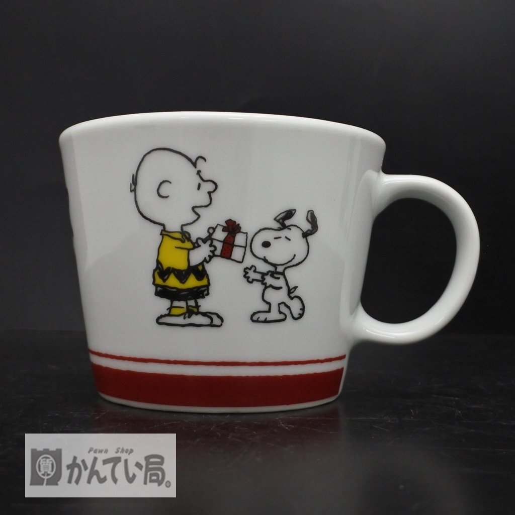 未使用 保管品 Mister donut ミスター ドーナツ スヌーピー クリスマス マグカップ 赤 外箱付き コップ ミスド コレクション カップ拍卖