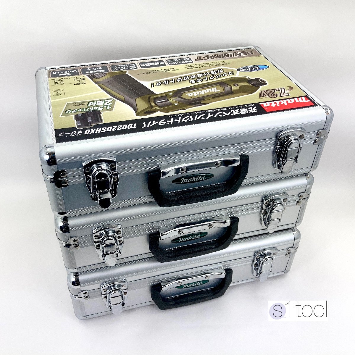 未使用 マキタ アルミケースのみ 3個 少しキズあり 工具ケース ( アルミケース TD022DSHX TD022DZ TD021DZ DF010DZ等に 収納ケース 未使用拍卖