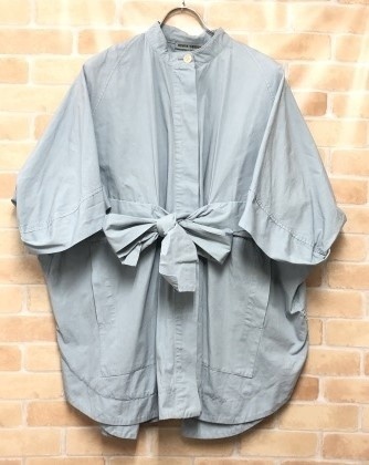 HENRIK VIBSKOV ヘンリックヴィブスコフ ノーカラーシャツジャケット AW18-F601 ライトブルー L 111421738■拍卖