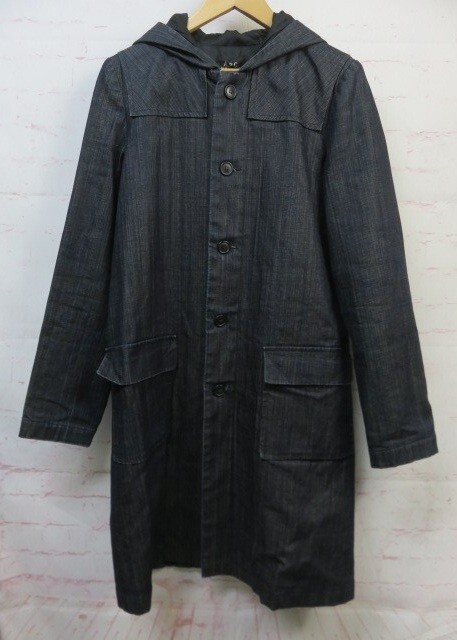 A.P.C. アーペーセー デニムコート フード ブルー系 M 991835654#4拍卖
